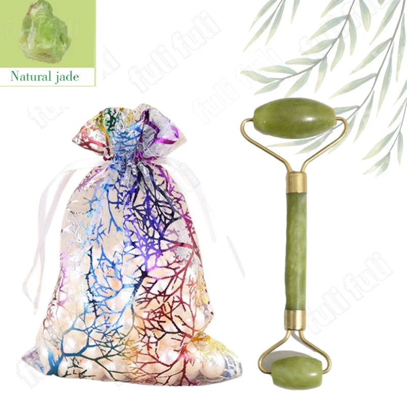 Rodillo Facial de Jade + Gua Sha – Masajeador Natura