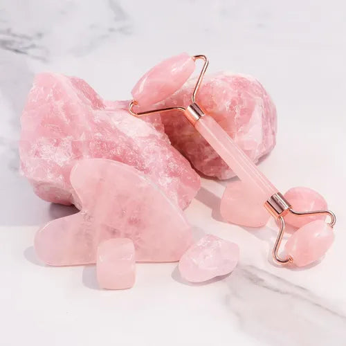 Rodillo Facial de Jade + Gua Sha – Masajeador Natura