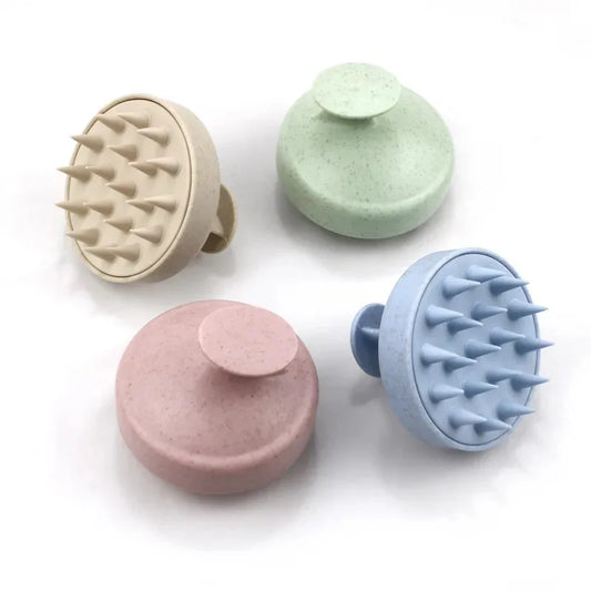 Cepillo de Silicona para Masaje Capilar y Lavado de Cabello