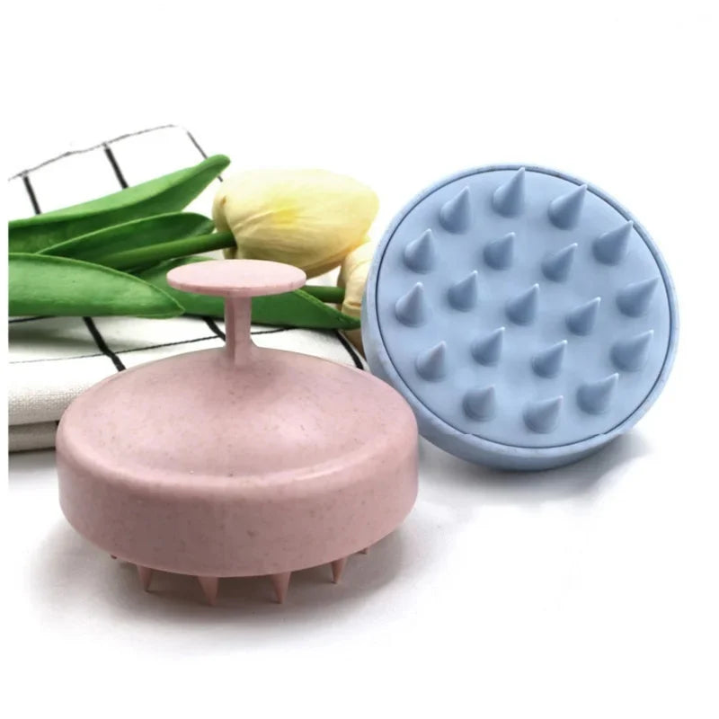 Cepillo de Silicona para Masaje Capilar y Lavado de Cabello