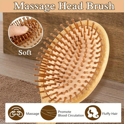 Cepillo para el cabello de Bambú Antiestático