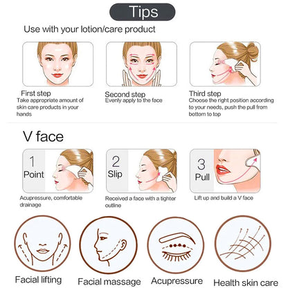 Rodillo Facial de Jade + Gua Sha – Masajeador Natura
