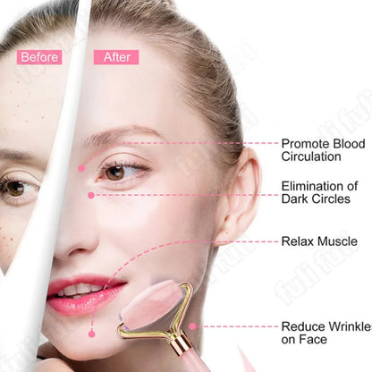 Rodillo Facial de Jade + Gua Sha – Masajeador Natura