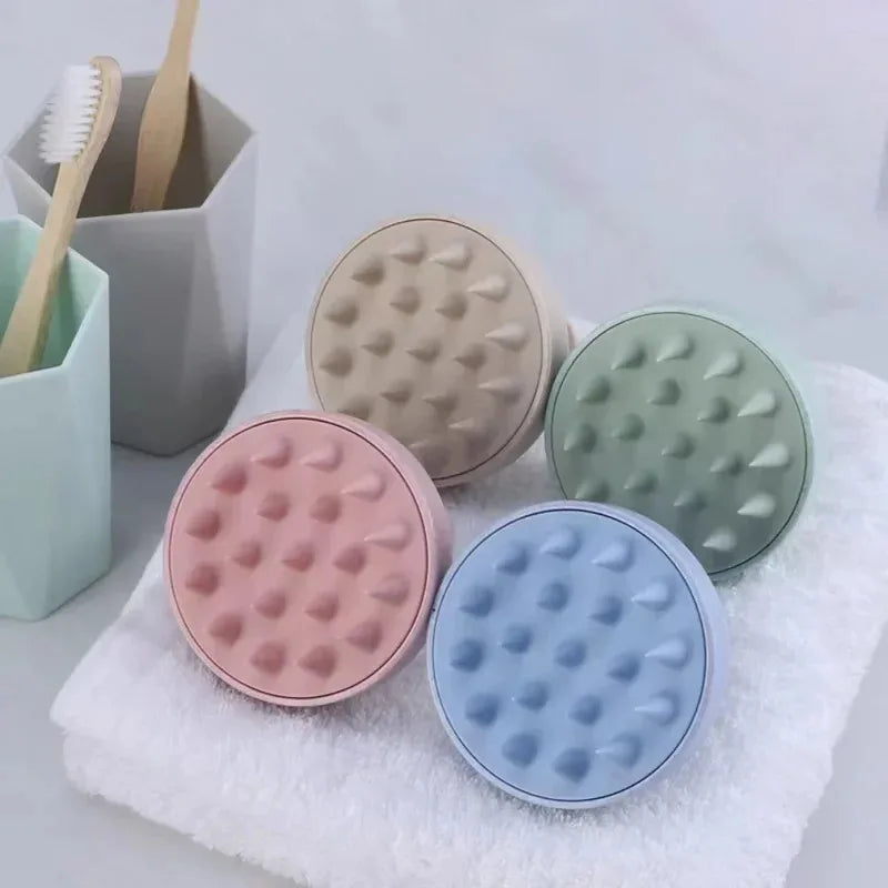 Cepillo de Silicona para Masaje Capilar y Lavado de Cabello