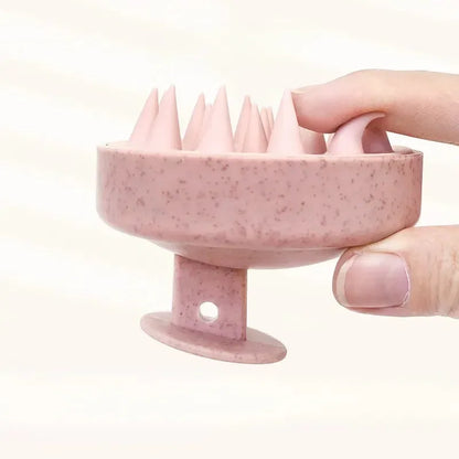 Cepillo de Silicona para Masaje Capilar y Lavado de Cabello