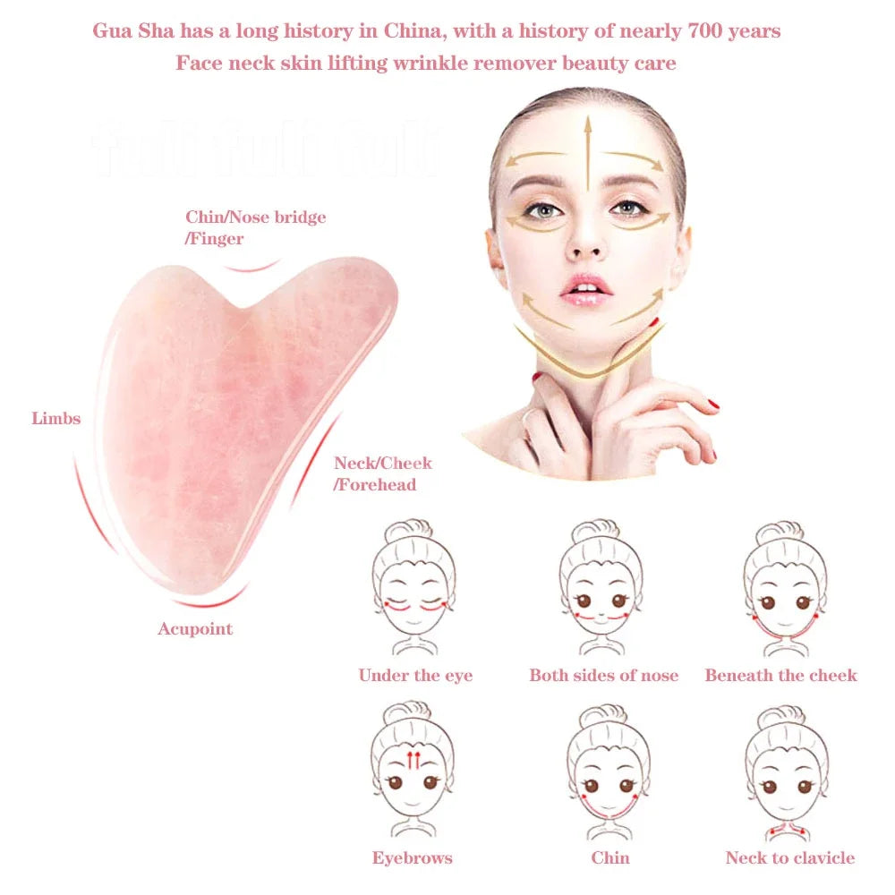 Rodillo Facial de Jade + Gua Sha – Masajeador Natura